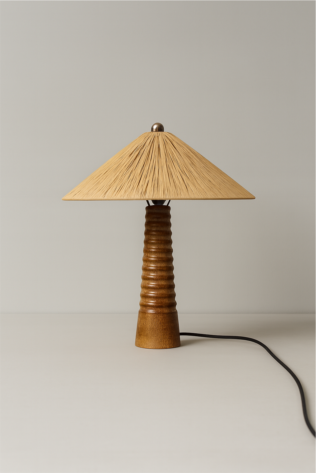 Rafia Twist Table Lamp