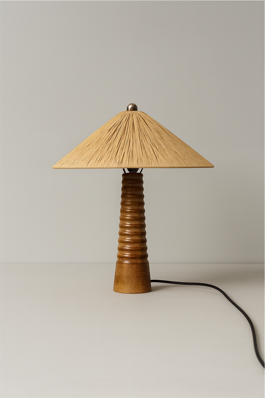 Rafia Twist Table Lamp