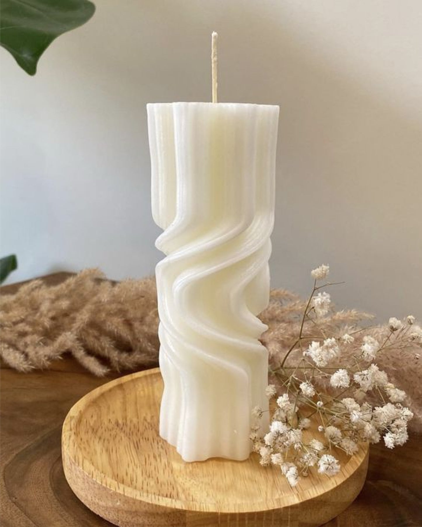 Harmony Pillar - Sculpted Soy Wax Candle (Pack of 2)