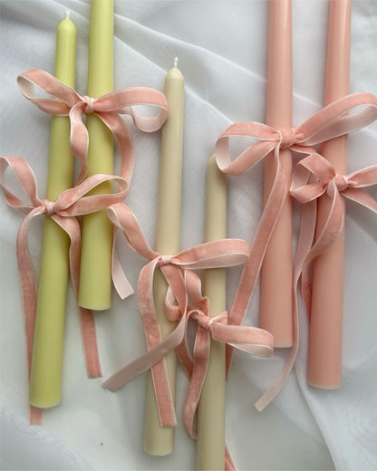 Long Tapered Candles - Scented soy wax (Pack of 4)